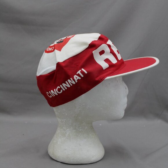 Cincinnati Reds Hat (VTG) - All Over Print by Midway - Adult Stretch Fit - Picture 7 of 10